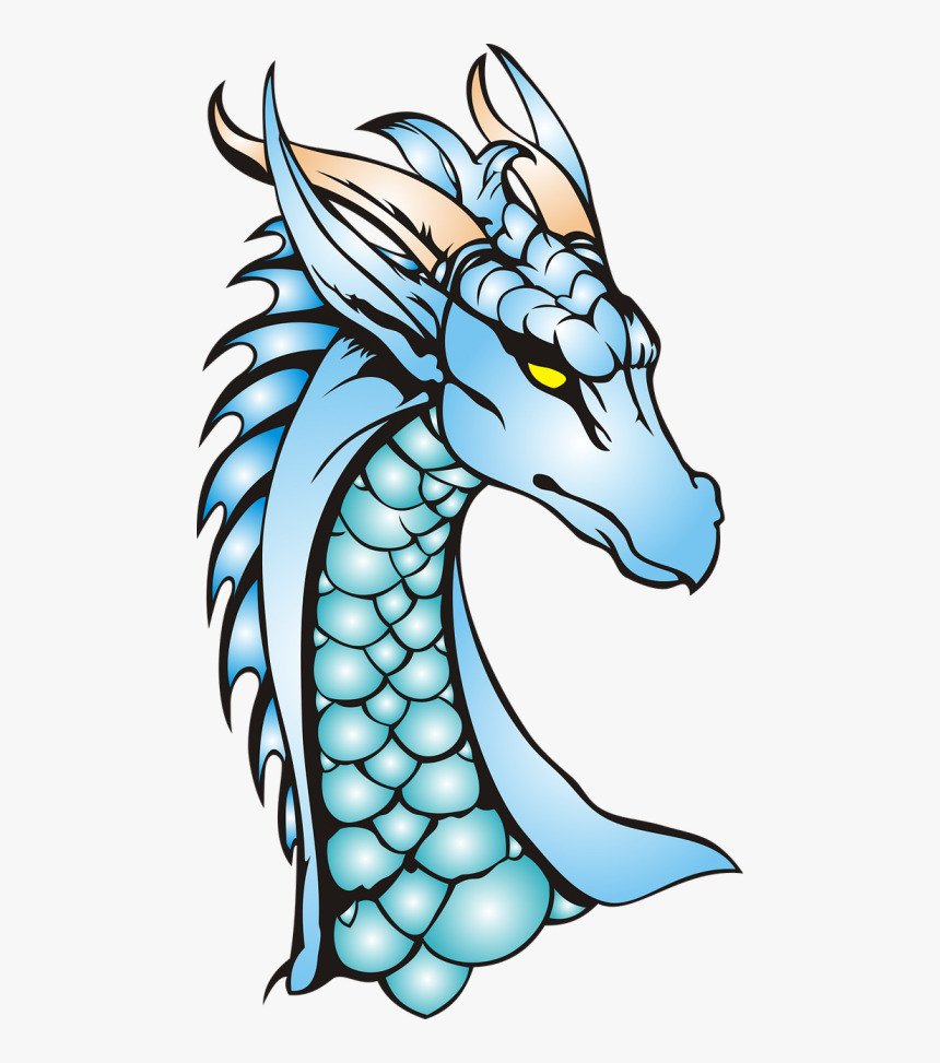 Dragon,neck,the Head Of The,scales,no Background,horns, - Dragon Neck And Head, HD Png Download, Free Download