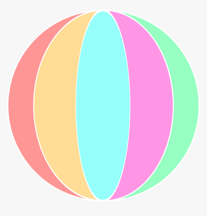 Beach Ball Svg Clip Arts - Circle, HD Png Download, Free Download