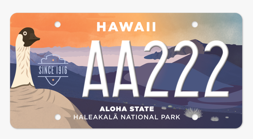 Haleakala National Park License Plate, HD Png Download, Free Download