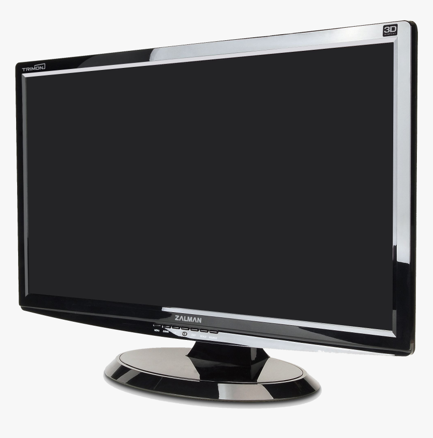 Led Computer Monitor Png Free Image - Black Monitor Png, Transparent Png, Free Download