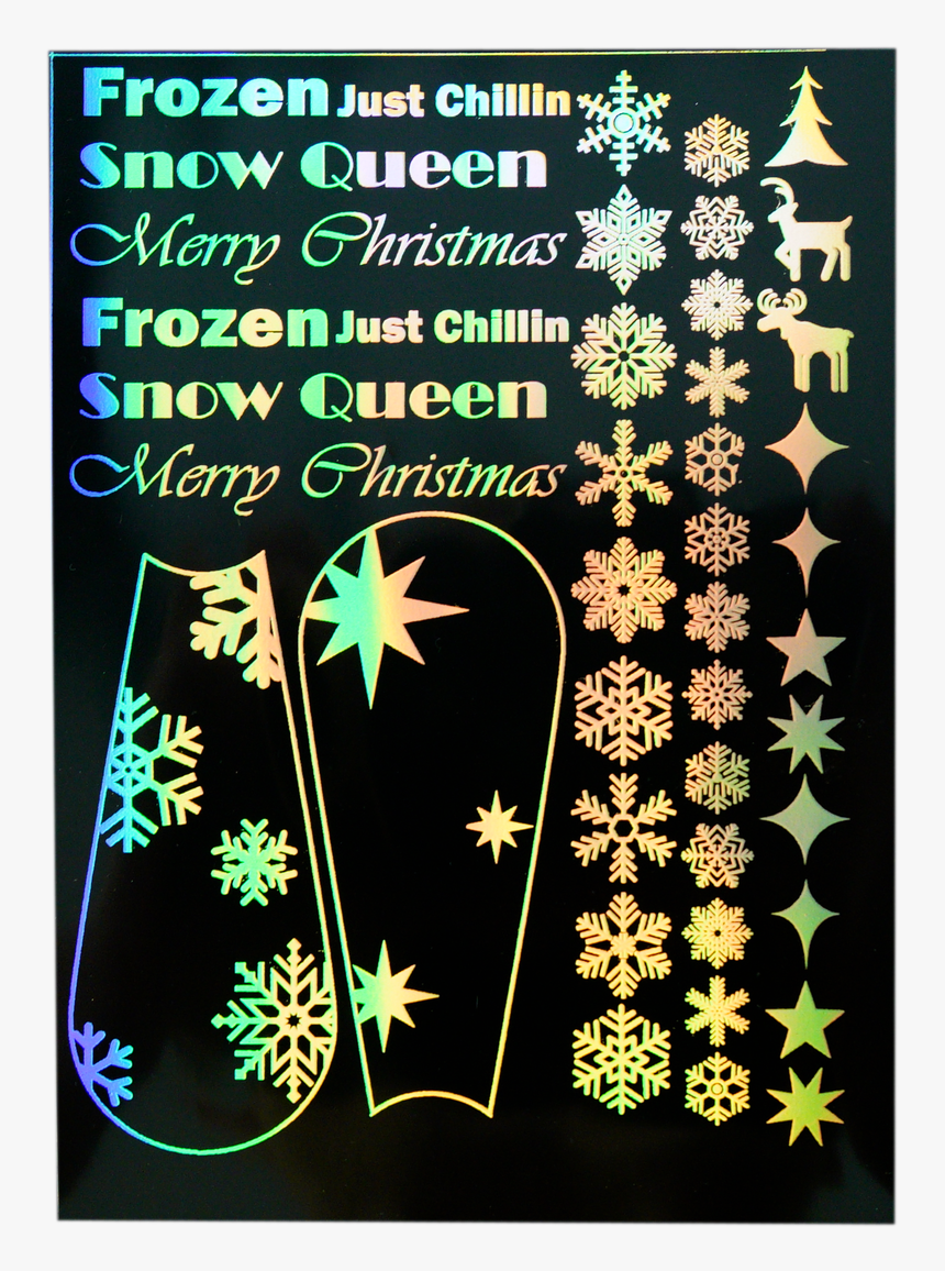 Snowflake Christmas Holographic Resin Film - Motif, HD Png Download, Free Download