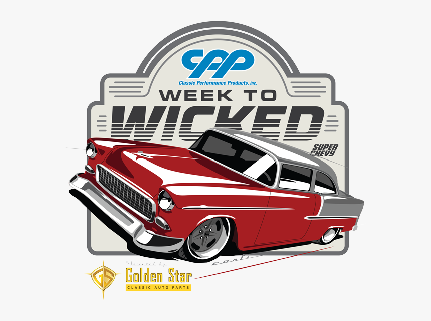 Week To Wicked 55 Chevy, HD Png Download - Kindpng