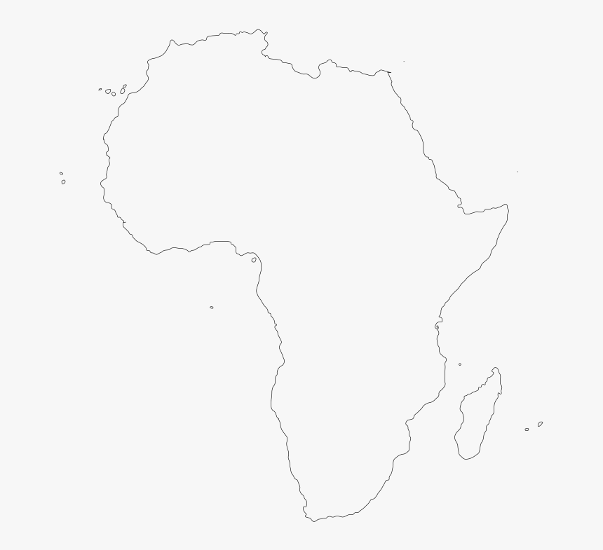 Afrika-outline - Map, HD Png Download, Free Download