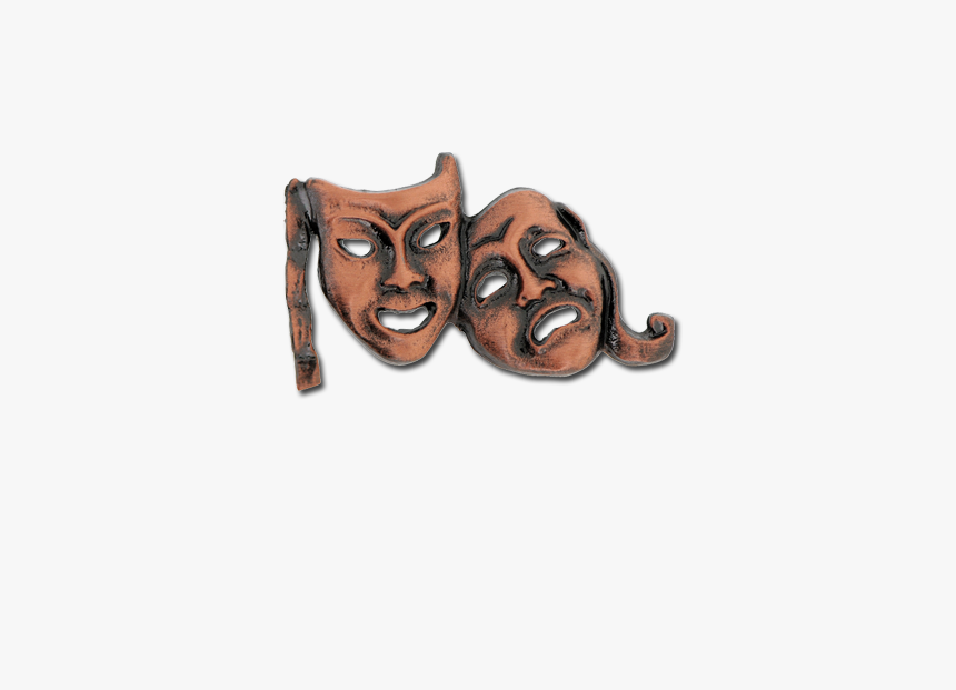 Drama Masks Unique Badge - Paw, HD Png Download, Free Download