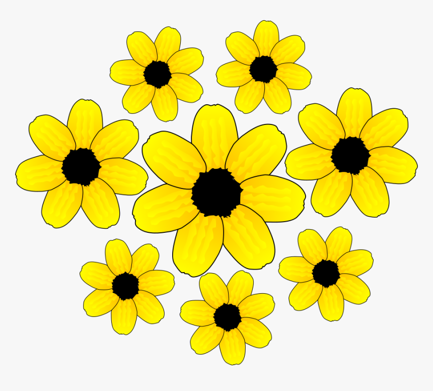 Download Yellow Leaf Flower Svg Clip Arts Yellow Flowers Clipart Hd Png Download Kindpng