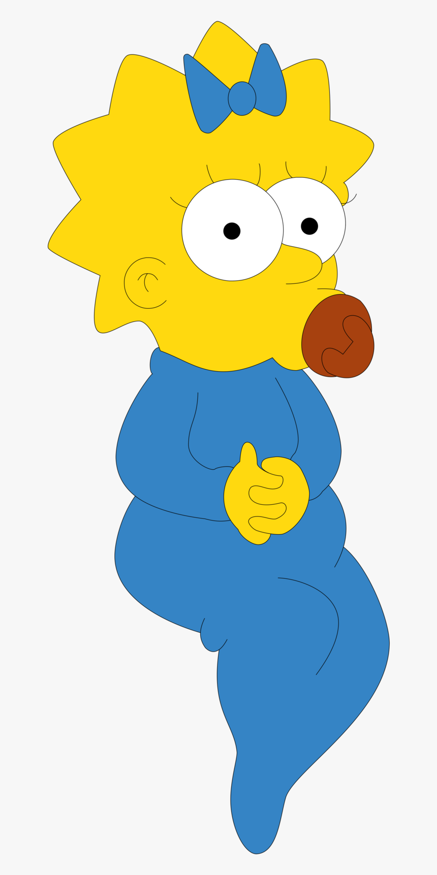 High Resolution Maggie Simpson Png Clipart Simpsons Maggie Floating Transparent Png Kindpng