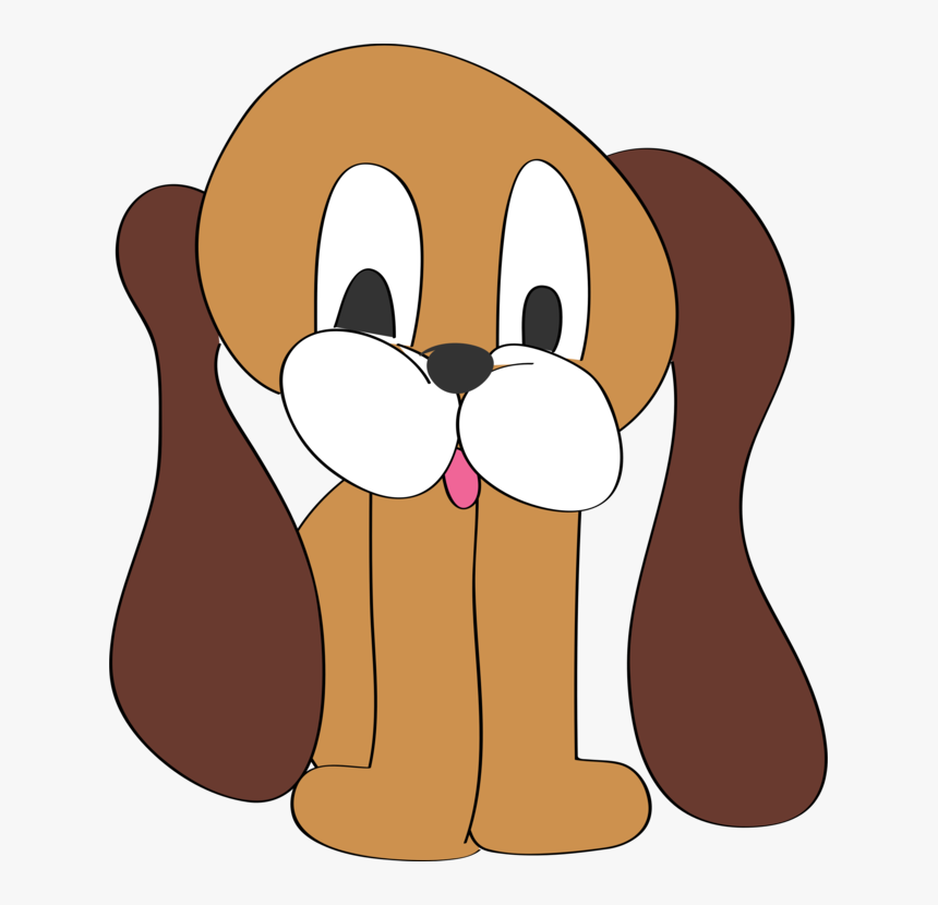 Carnivoran,dog Like Mammal,paw - Long Ear Dog Cartoon, HD Png Download, Free Download