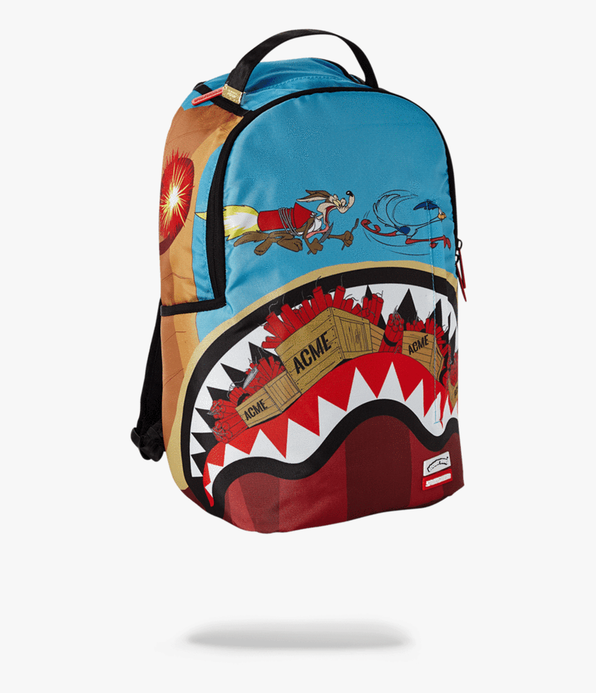 Sprayground Coyote Vs Roadrunner Shark Backpack"
 
 - Sprayground Game Over Shark Backpack, HD Png Download, Free Download