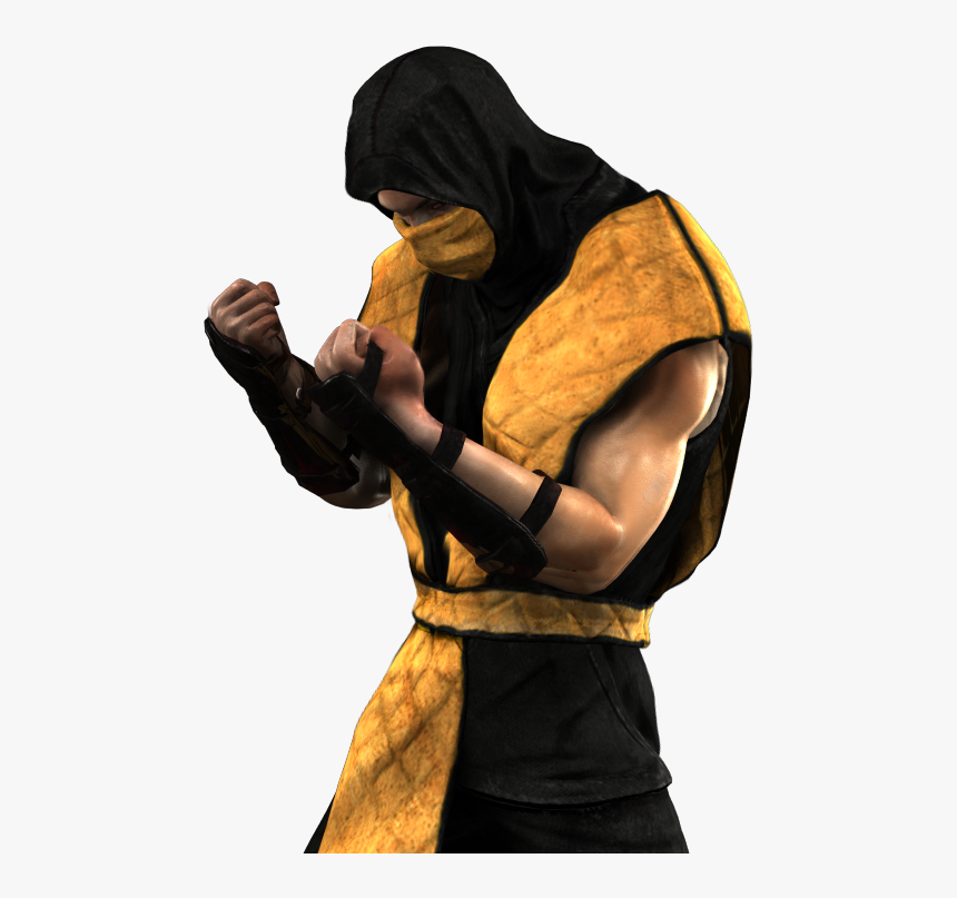 Mortal Kombat Hd Transparent - Mortal Kombat 1 Scorpion Costume, HD Png Download, Free Download