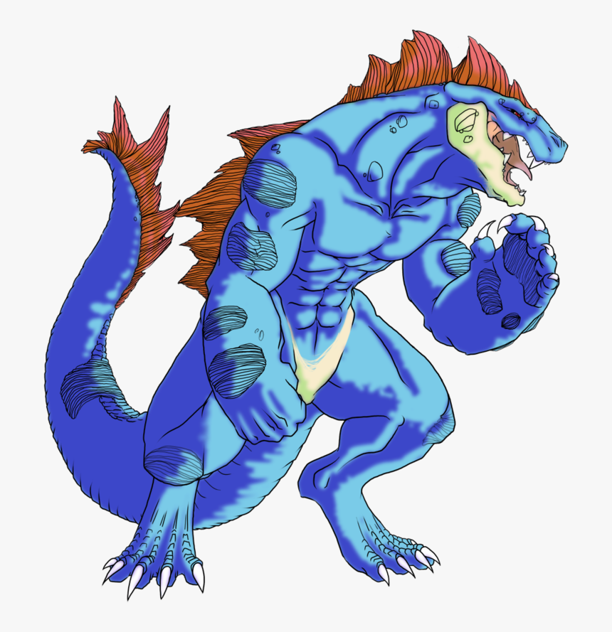 Feraligatr By Chicken-stalker - Feraligatr Zilla, HD Png Download, Free Download