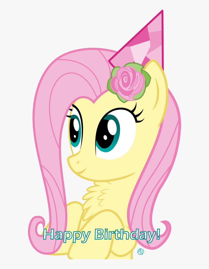 Transparent Happy Birthday Vector Png - Fluttershy Birthday, Png Download, Free Download