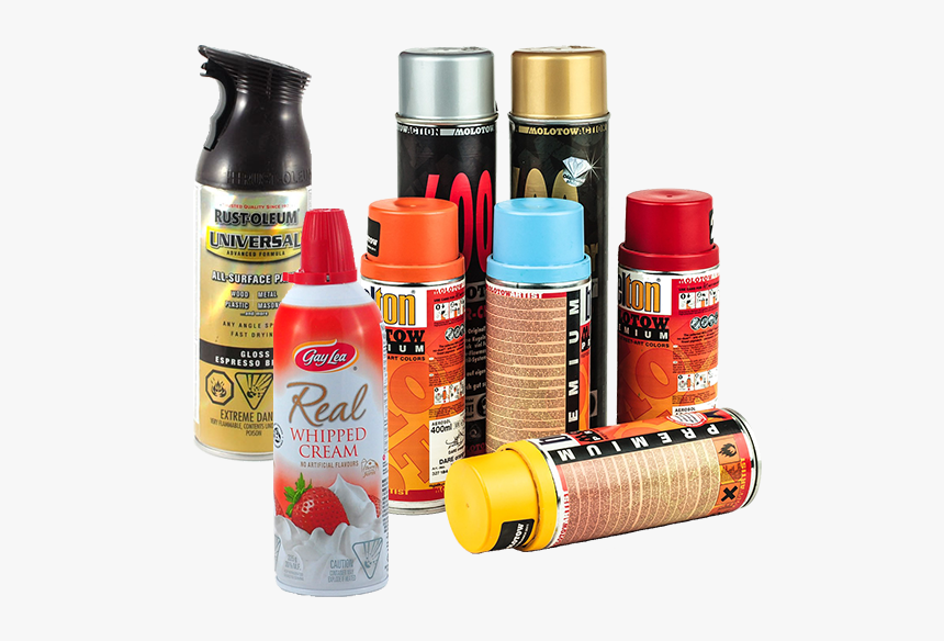 Empty Aerosol Cans, Like The Type Used For Spray Paint, - Inhalants Glue, HD Png Download, Free Download