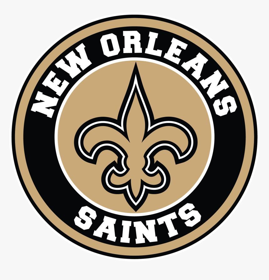 New Orleans Saints Circle Logo Vinyl Decal / Sticker New Orleans Saints Transparent Saints