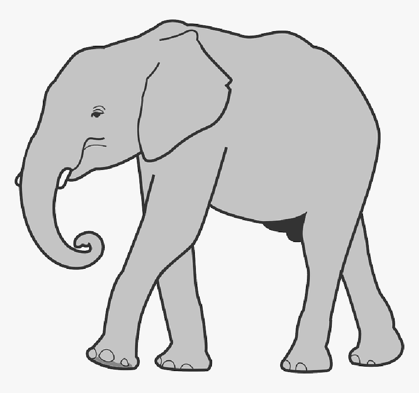 Clip Art Openclipart Portable Network Graphics Vector - Png Clipart Elephant Png, Transparent Png, Free Download