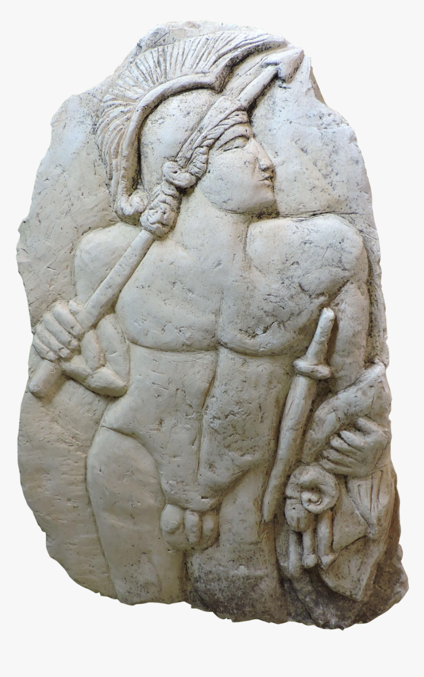 Bas Relief Carving Of A Roman Soldier , Png Download - Stone Carving, Transparent Png, Free Download