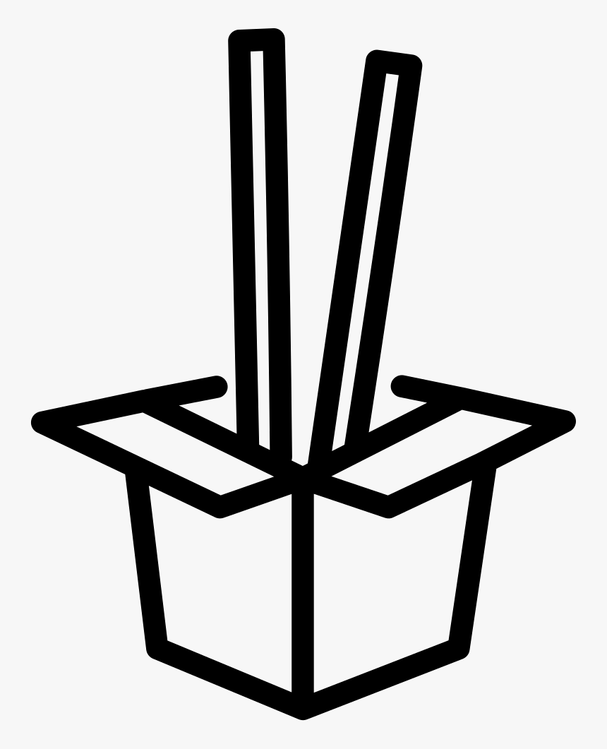 Cardboard Box With Chopsticks - Logo Rice Box Free, HD Png Download, Free Download