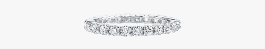 Prong-set Round Brilliant Diamond Wedding Band - Engagement Ring, HD Png Download, Free Download