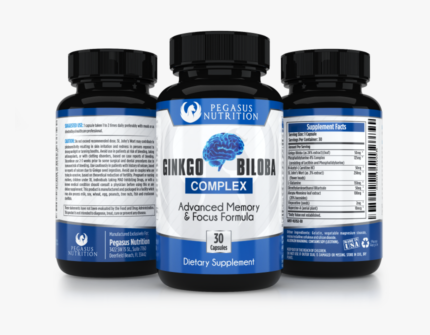 Free Pegasus Nutrition Ginkgo Biloba Complex Promotion - Medicine, HD Png Download, Free Download