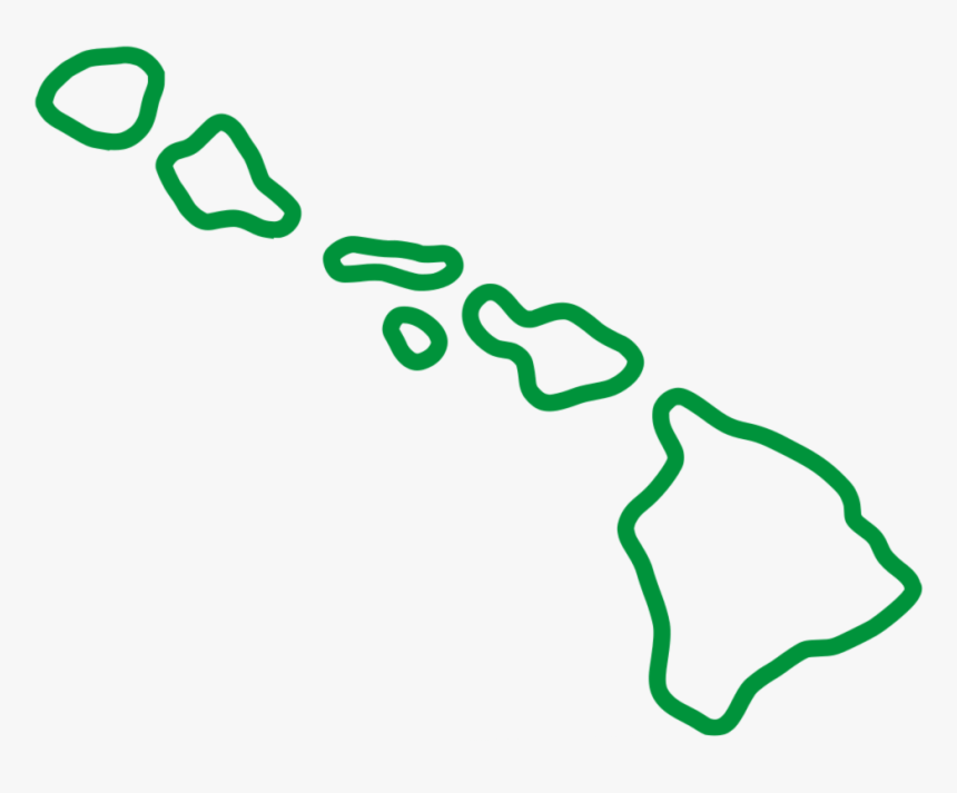 Hawaii Map Shape, HD Png Download, Free Download