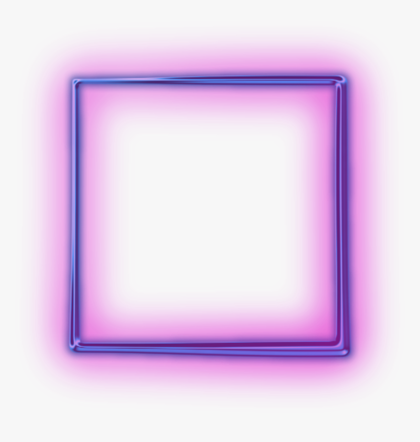 Neon Frame Png - Transparent Neon Square Png, Png Download, Free Download