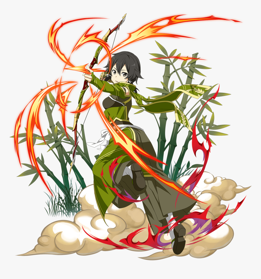 Red Flash Divine Archer Sinon, HD Png Download, Free Download