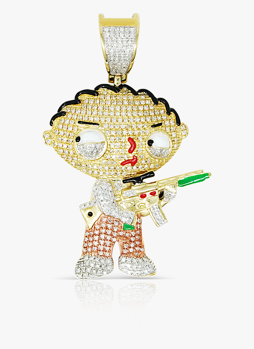 10k Yellow Gold Family Guy Pendant - Locket, HD Png Download, Free Download