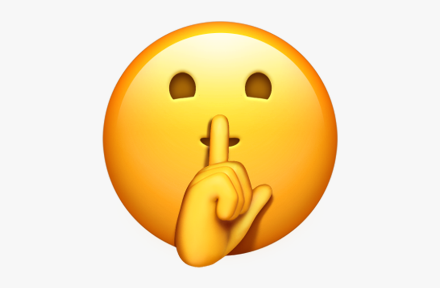 Shh Emoji Png, Transparent Png, Free Download