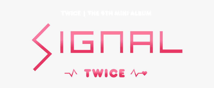 Twice Kpop Logo Signal Carmine Hd Png Download Kindpng