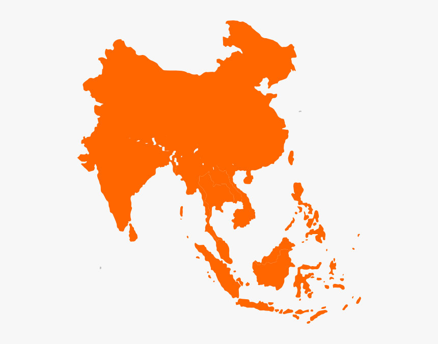 Southeast Asia 2 Svg Clip Arts - South East Asia Map Vector, HD Png Download, Free Download