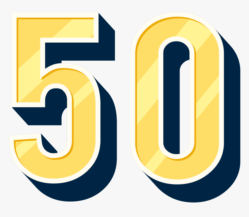 50 Number Png Stock Photo - Graphic Design, Transparent Png, Free Download