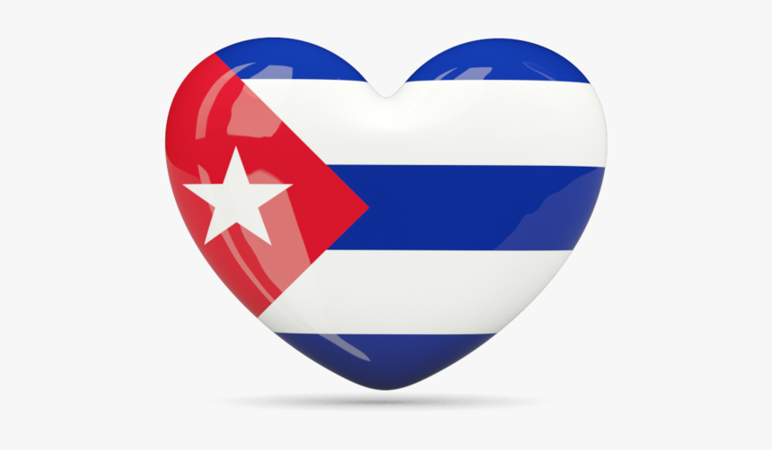 Cuba, Png V - Cuba Flag In Heart, Transparent Png, Free Download