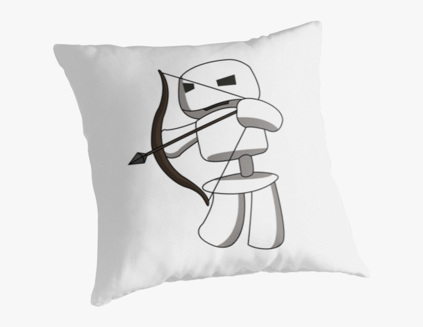 Minecraft Skeleton Archer - Cushion, HD Png Download, Free Download