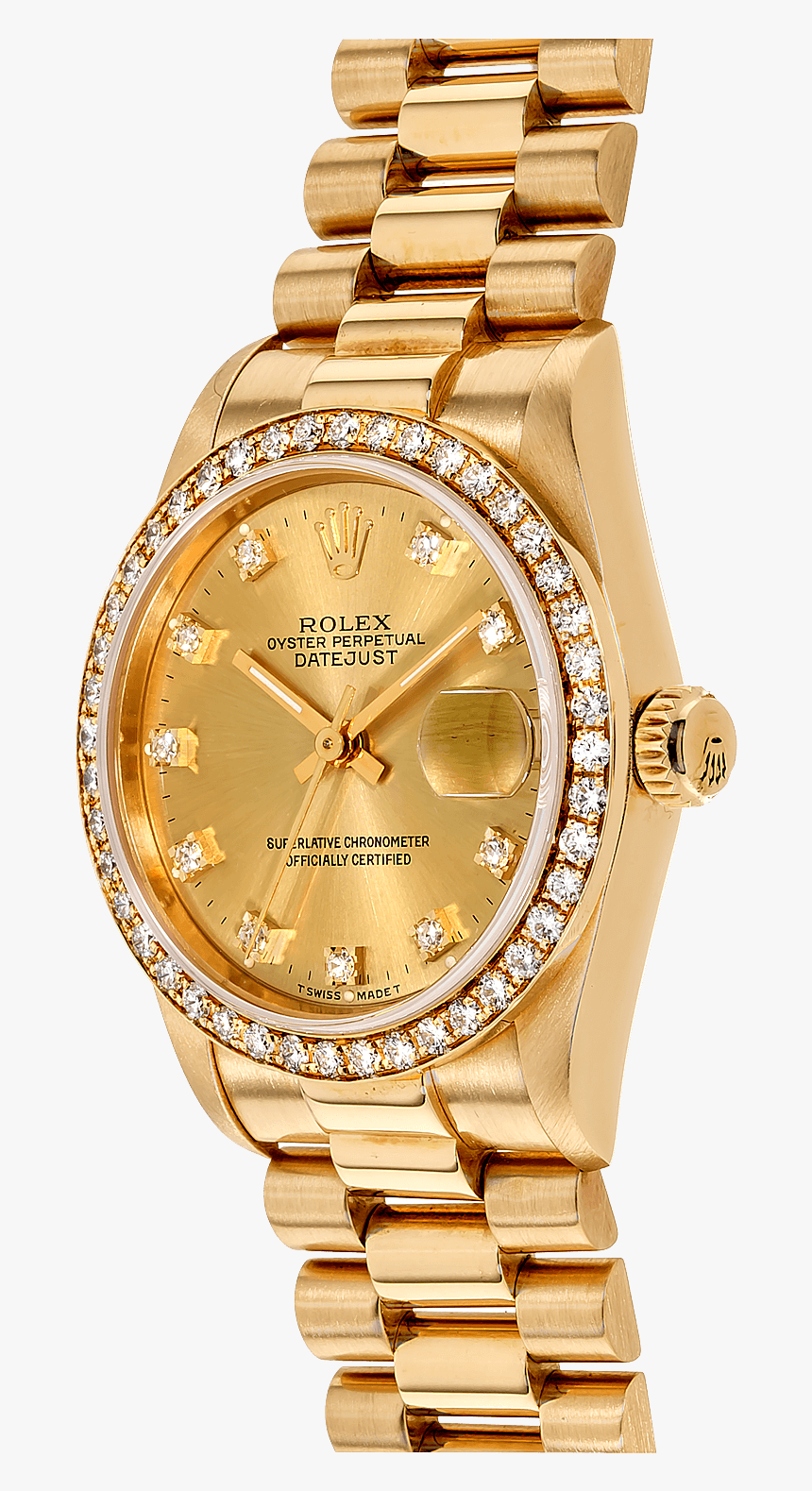 Datejust Yellow Gold Automatic - Analog Watch, HD Png Download, Free Download