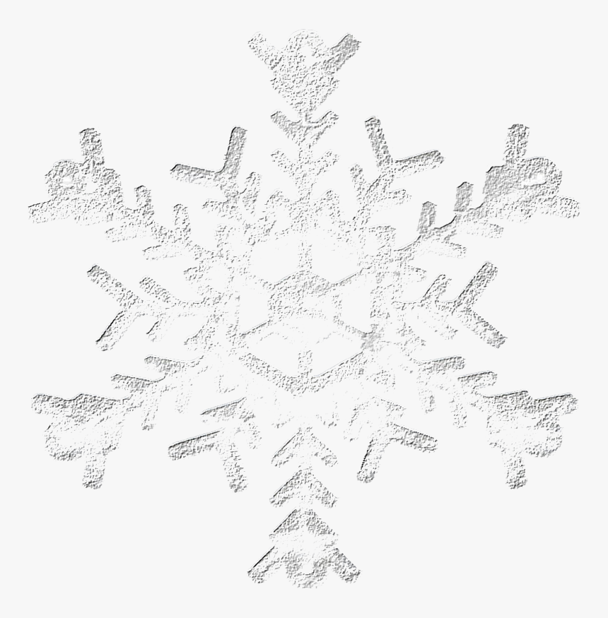 Silver Snowflake Png Free Download - Line Art, Transparent Png, Free Download