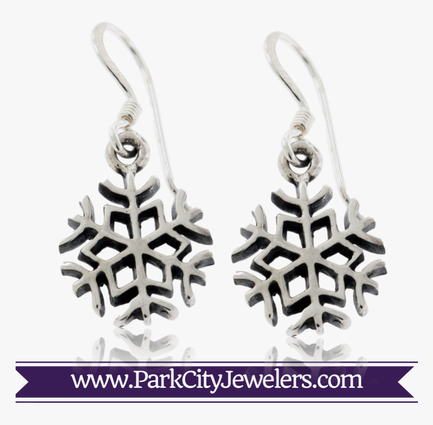 Sterling Silver Dangle Snowflake Earrings - Rose Gold Rings With Aquamarine Stones, HD Png Download, Free Download