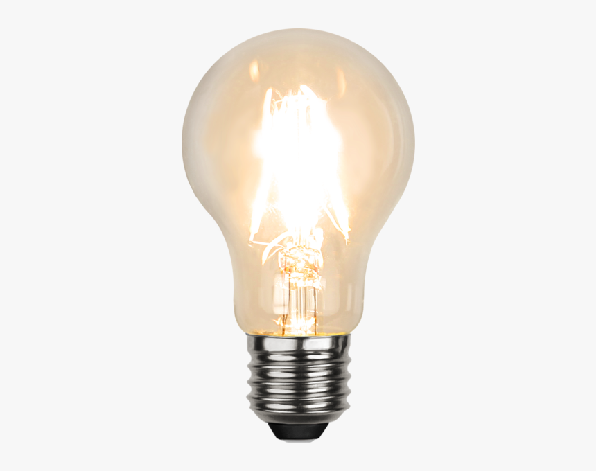 Led Lamp E27 A60 Dim To Warm - Transparent Light Bulb Png, Png Download, Free Download