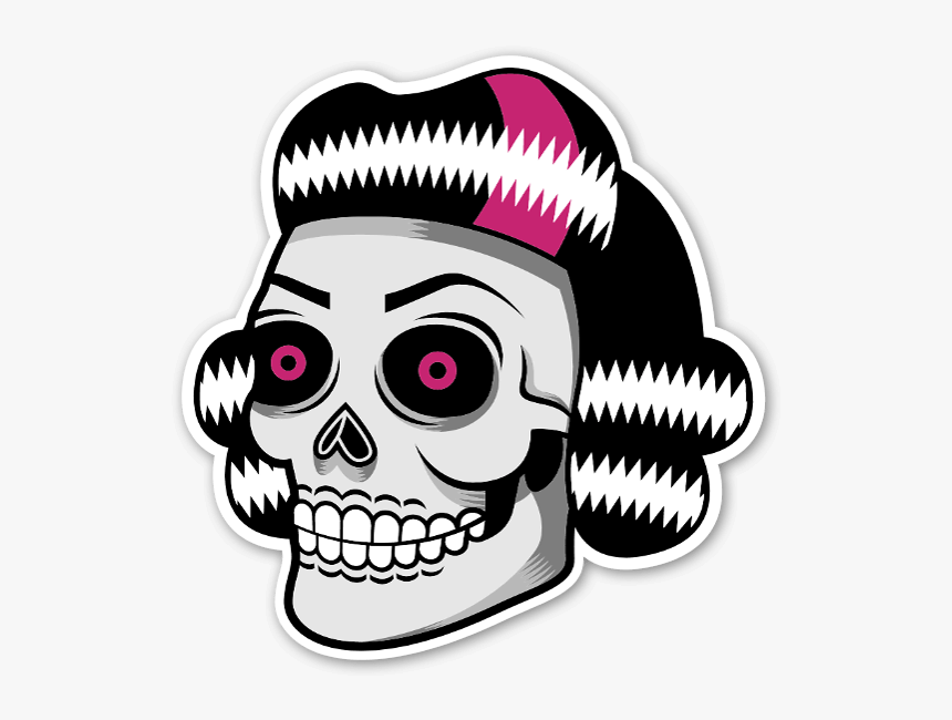 The Girl Skull Sticker - Skull, HD Png Download, Free Download