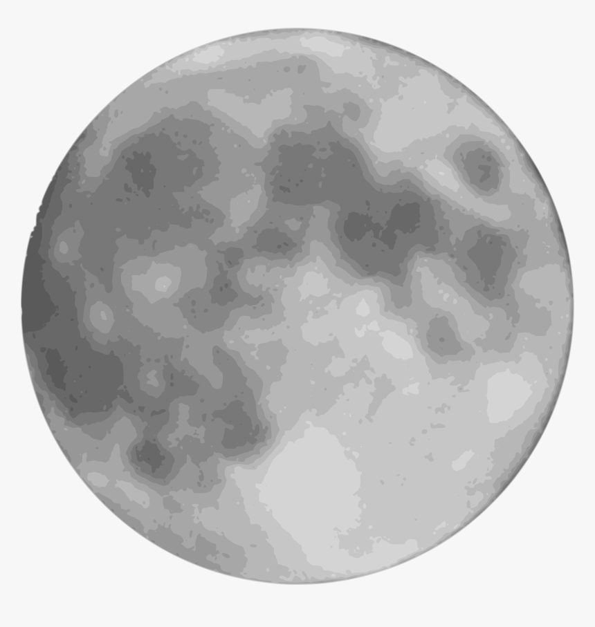 Download Moon Png Transparent Image For Designing Projects - Black Full Moon Silhouette, Png Download, Free Download