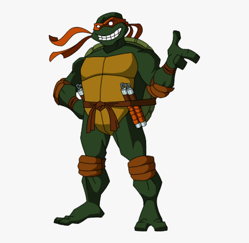 communicatie aantal weerstand bieden Michelangelo Raphael Teenage Mutant Ninja Turtles - Michelangelo Ninja  Turtle Cartoon, HD Png Download - kindpng