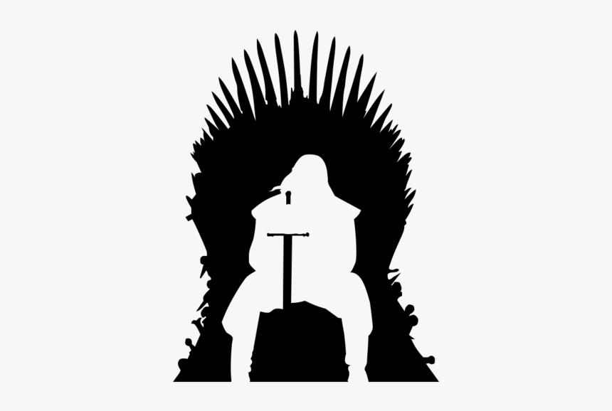 Game Of Thrones Silhouette Iron Throne Eddard Stark - Game Of Thrones Silhouette, HD Png Download, Free Download