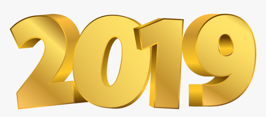 2019 Golden Digits Happy New Year - 2019 На Прозрачном Фоне, HD Png Download, Free Download