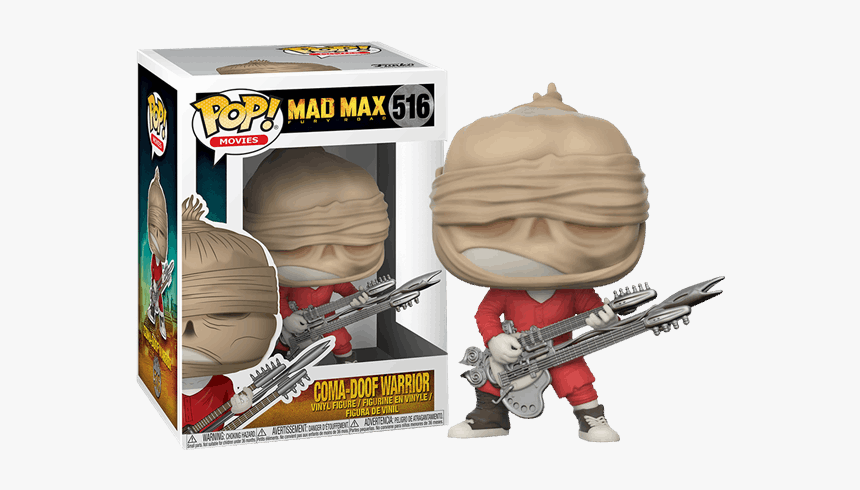 Coma-doof Unmasked With Flames Exclusive Pop Vinyl - Coma Doof Warrior Funko, HD Png Download, Free Download