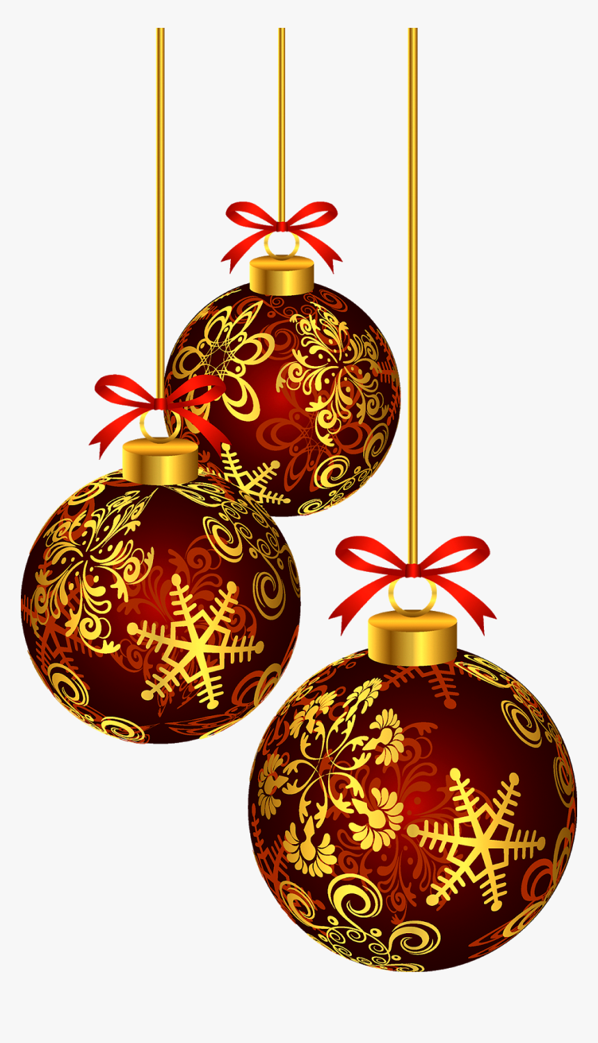 Christmas New Year Golden Ball - Christmas Ball Png File, Transparent Png, Free Download