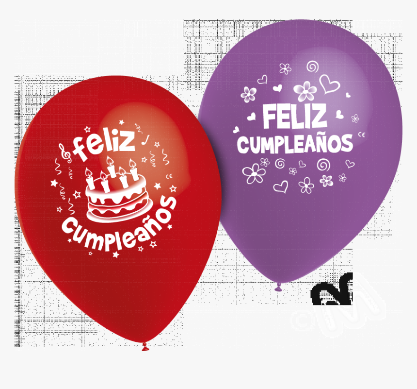 Globos Feliz Cumpleaños - Graphic Design, HD Png Download, Free Download