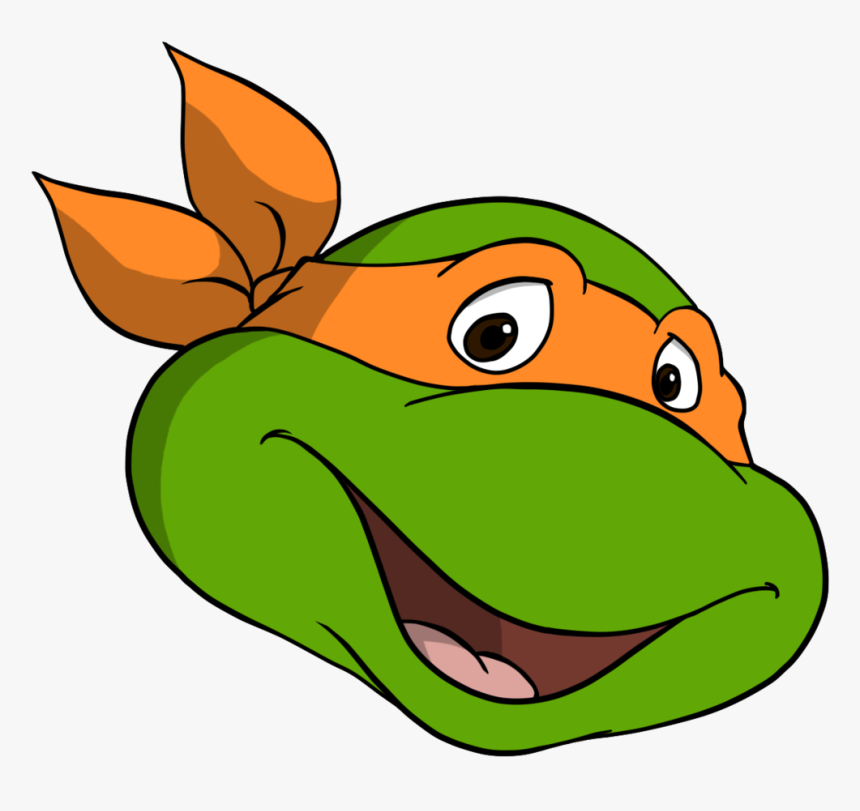 Transparent Tmnt Png - Michelangelo Ninja Turtle Head, Png Download, Free Download