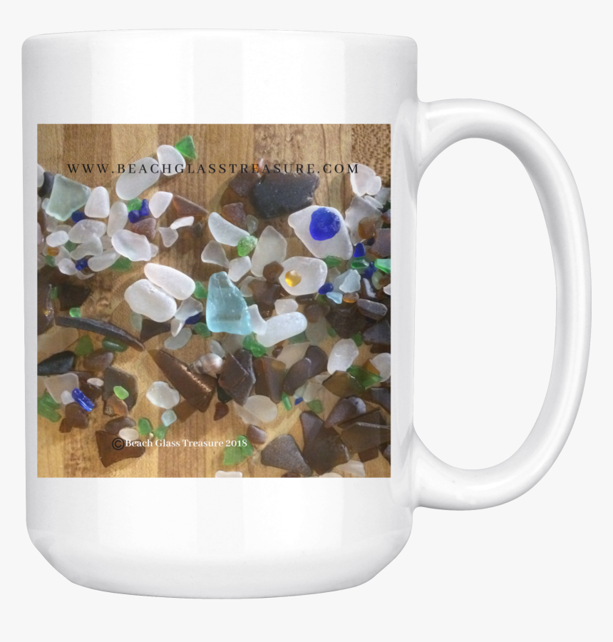 Beach Glass Treasures In A Pile Coffee/tea Mug - Coffee Cup, HD Png Download, Free Download