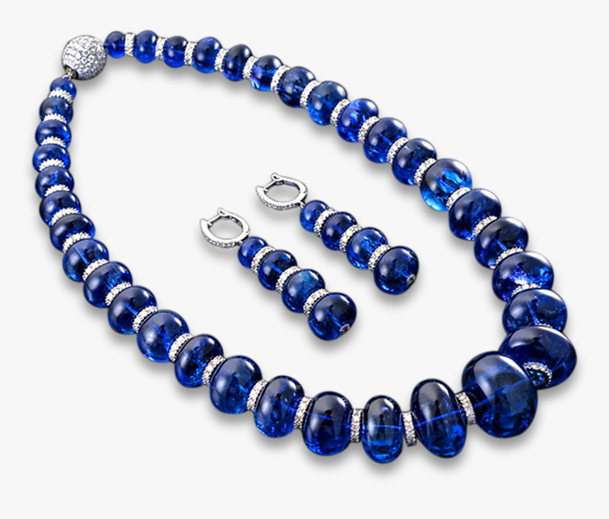 Tanzanite Necklace And Earring - New Design Necklace Simple Design, HD Png Download, Free Download