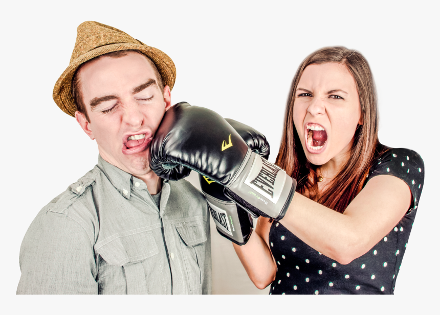 Angry Person Png Hd Image - Fighting Of Boyfriend Vs Girlfriend, Transparent Png, Free Download