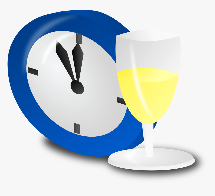 Ano Novo, Dia De Ano Novo, Champanhe, Relógio, Férias - Clipart New Years Icon, HD Png Download, Free Download