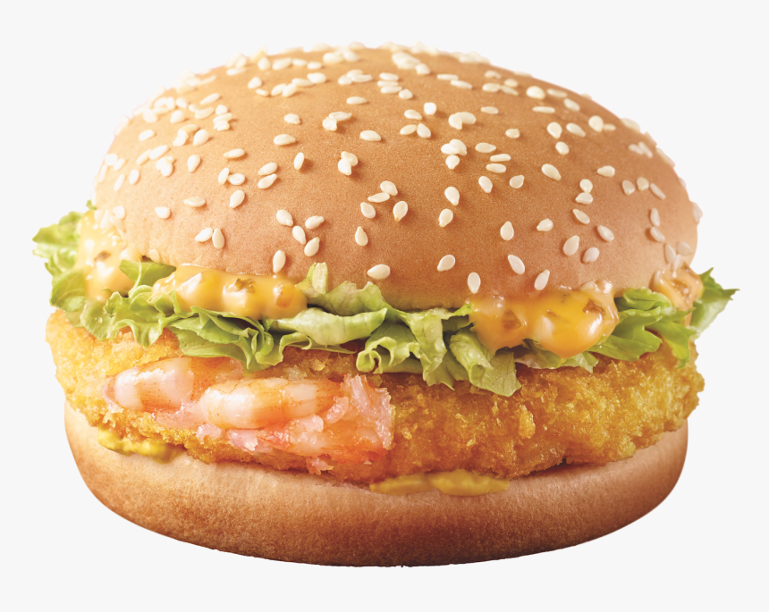 Mcdonalds Burger Transparent Images - Ebi Burger Mcdo Philippines, HD Png Download, Free Download